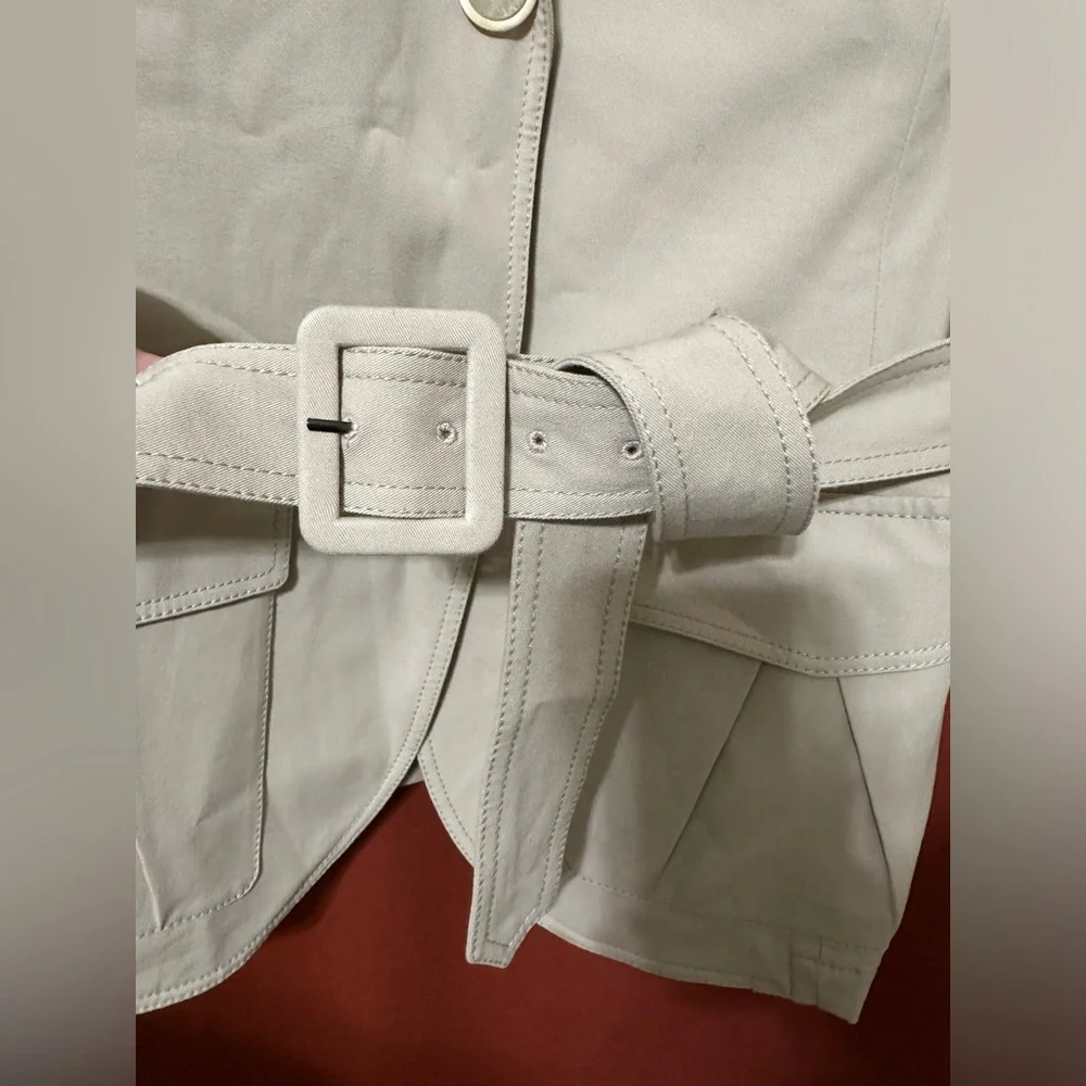 Lafayette 148 Safari Belted Sleeveless Jacket Vest Womens Size 12 - Picture 3 of 10